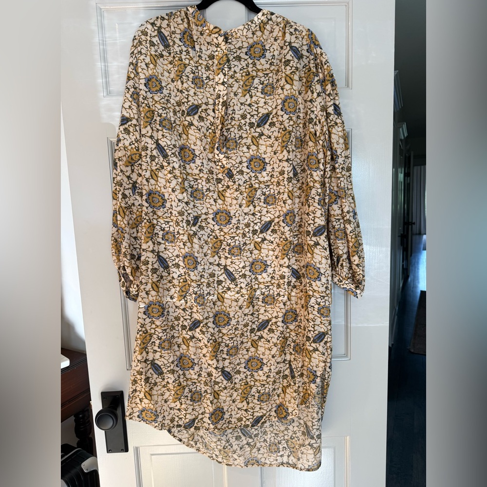 Ulla Johnson Tan and Blue Patterned coverup